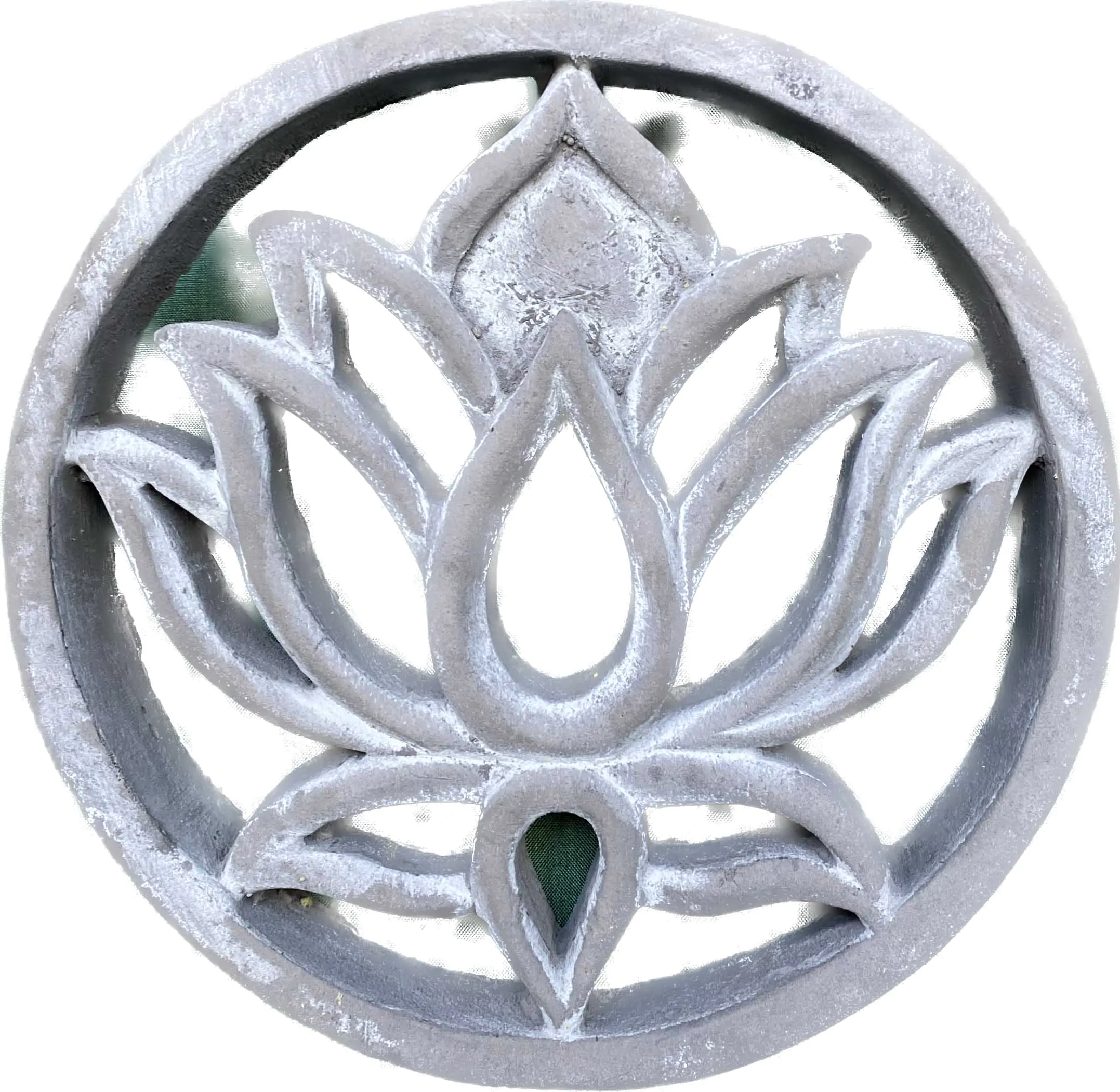  Product image 2 of the product “Lotus - Plaque - Lotus flower, Ø 15 cm | cast stone ”
